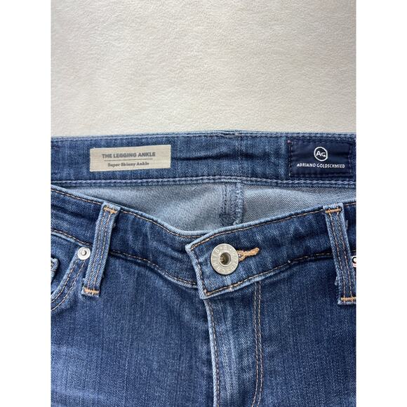 AG Adriano Goldschmied Jeans Super Skinny Dark Wash 28 / 6 Capsule Staple - Picture 2 of 6